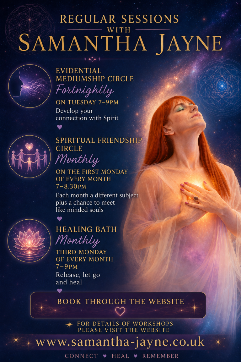 regular healing and mediumship development sessions