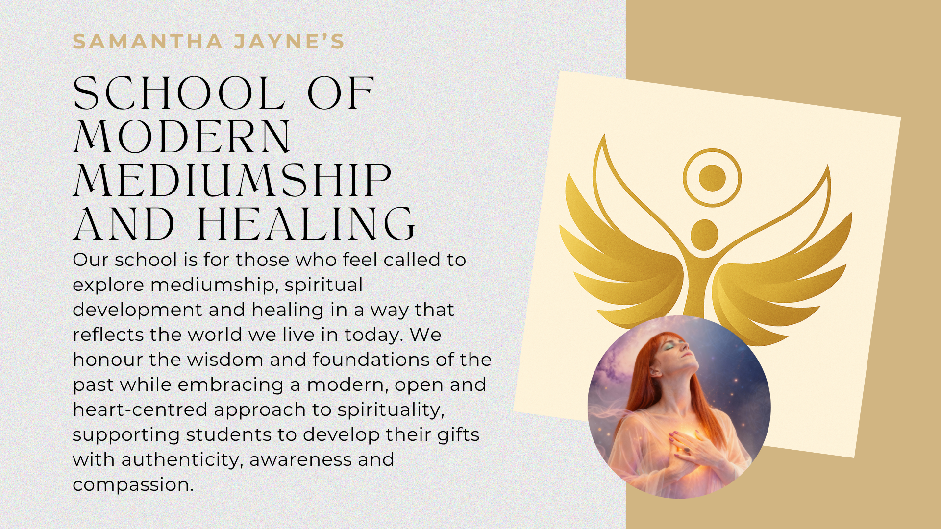 Our school is for those who feel called to explore mediumship, spiritual development and healing in a way that reflects the world we live in today. We honour the wisdom and foundations of the past while embracing a modern, open and heart-centred approach to spirituality, supporting students to develop their gifts with authenticity, awareness and compassion.